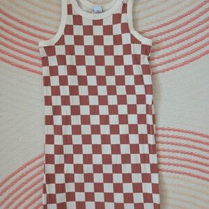 Old Navy Striped Ribbed Top in Cream and Brown